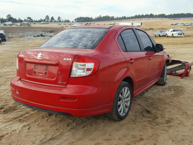 JS2YC5A42A6300247 - 2010 SUZUKI SX4 SPORT RED photo 4