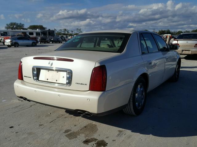 1G6KD54Y32U261969 - 2002 CADILLAC DEVILLE CREAM photo 4