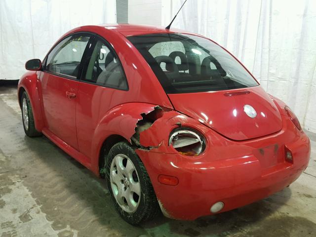 3VWCB21C32M436219 - 2002 VOLKSWAGEN NEW BEETLE RED photo 3