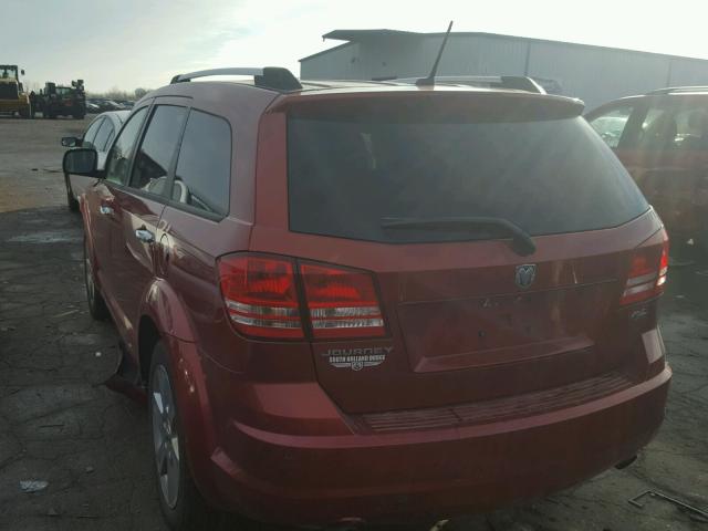 3D4GG67V19T156968 - 2009 DODGE JOURNEY R/ RED photo 3