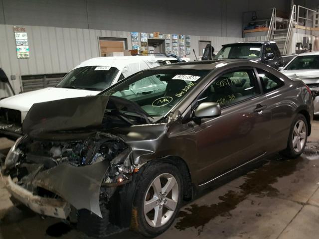 2HGFG12948H508813 - 2008 HONDA CIVIC EXL GRAY photo 2