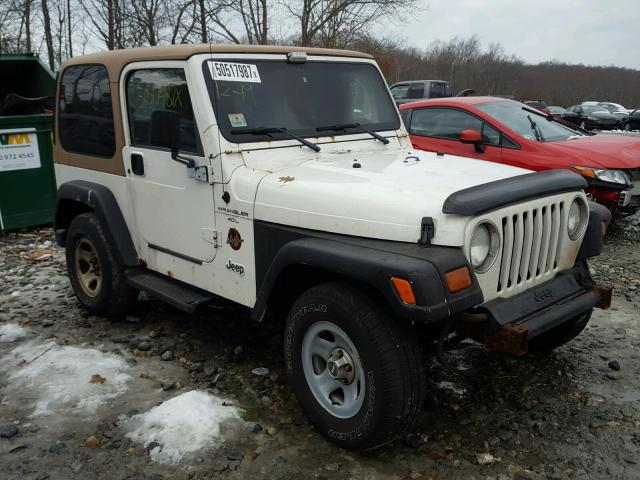 1J4FY49S4WP741146 - 1998 JEEP WRANGLER / WHITE photo 1