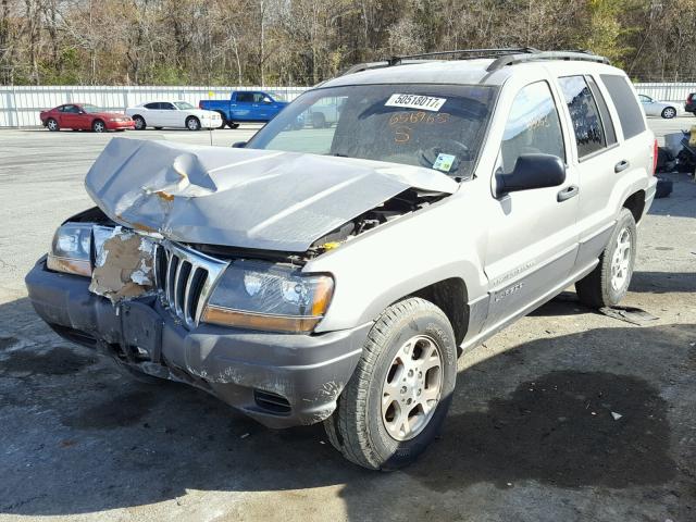 1J4GX48S81C656965 - 2001 JEEP GRAND CHER GRAY photo 2