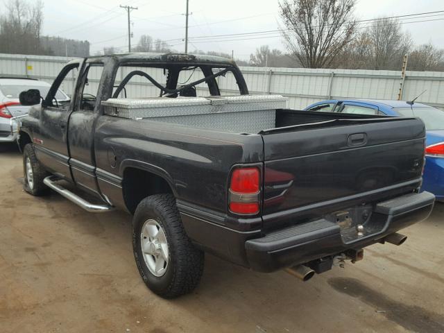 3B7HF13Y5VG766365 - 1997 DODGE RAM 1500 BLACK photo 3