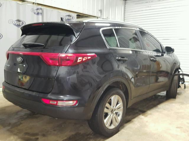 KNDPM3ACXH7230872 - 2017 KIA SPORTAGE L BLACK photo 4