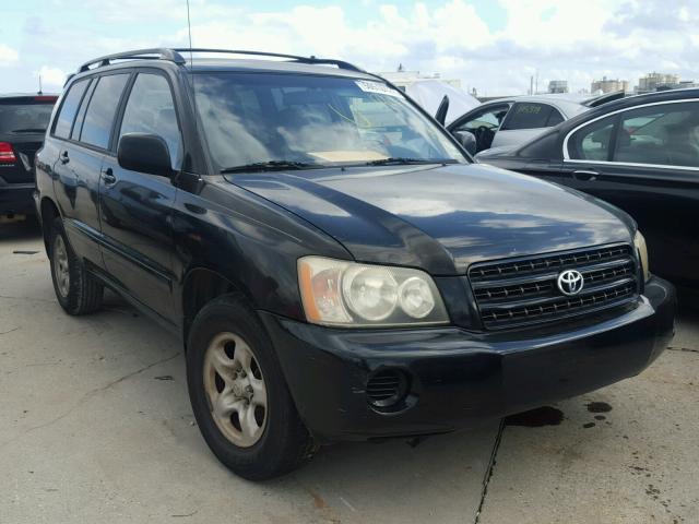 JTEGF21A920054153 - 2002 TOYOTA HIGHLANDER BLACK photo 1