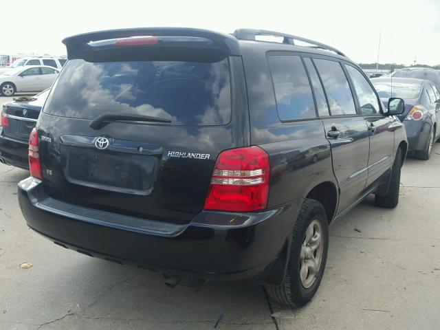 JTEGF21A920054153 - 2002 TOYOTA HIGHLANDER BLACK photo 4