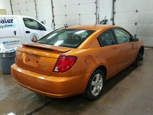 1G8AN15F06Z123031 - 2006 SATURN ION LEVEL ORANGE photo 4