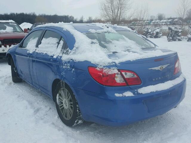 1C3LC56J18N144693 - 2008 CHRYSLER SEBRING TO BLUE photo 3