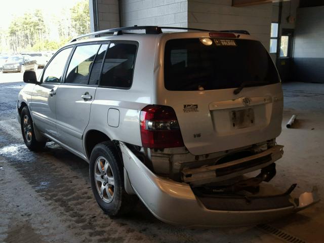 JTEGP21AX60122110 - 2006 TOYOTA HIGHLANDER SILVER photo 3