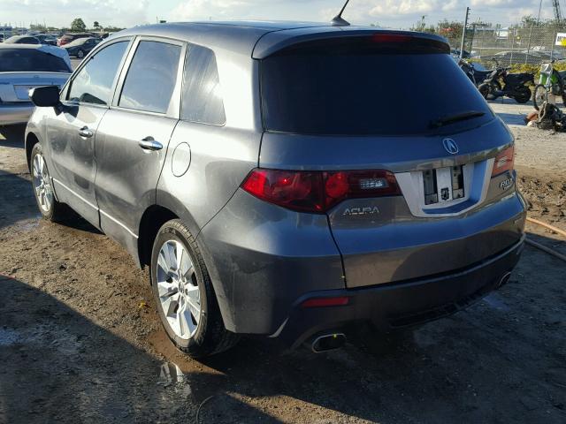 5J8TB1H53CA002287 - 2012 ACURA RDX TECHNO GRAY photo 3