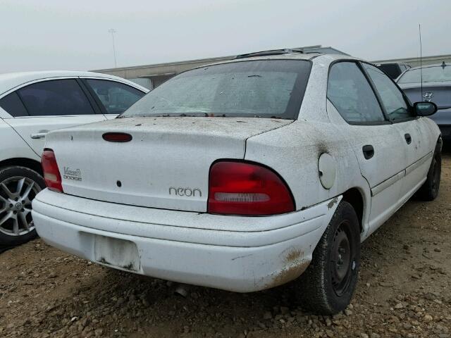 1B3ES47C9XD113196 - 1999 DODGE NEON HIGHL WHITE photo 4