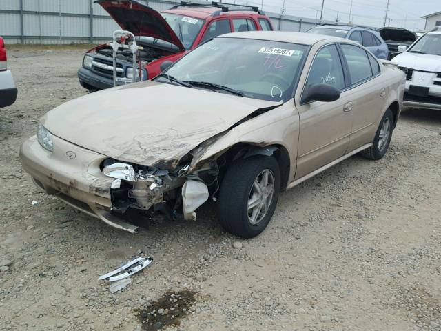 1G3NL52EX4C204649 - 2004 OLDSMOBILE ALERO GL GOLD photo 2