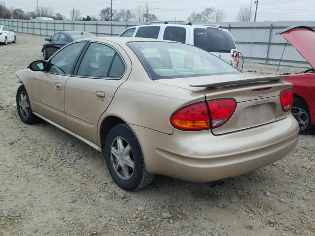 1G3NL52EX4C204649 - 2004 OLDSMOBILE ALERO GL GOLD photo 3