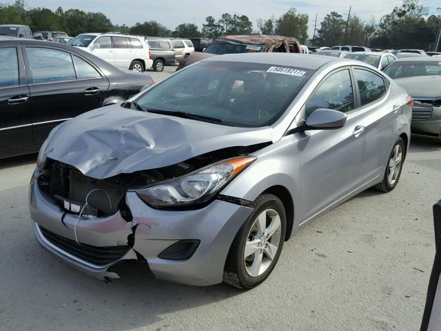 KMHDH4AE6DU719551 - 2013 HYUNDAI ELANTRA GL GRAY photo 2