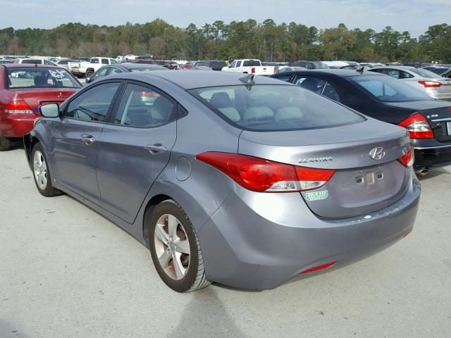 KMHDH4AE6DU719551 - 2013 HYUNDAI ELANTRA GL GRAY photo 3