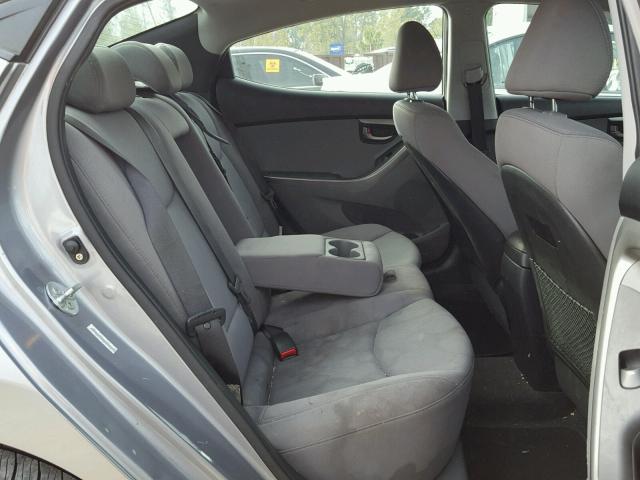 KMHDH4AE6DU719551 - 2013 HYUNDAI ELANTRA GL GRAY photo 6