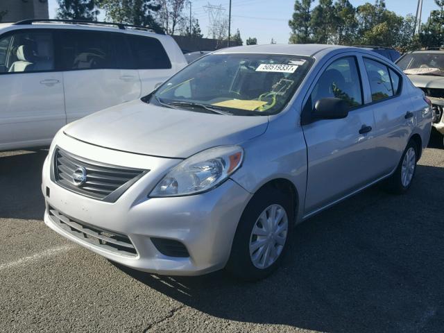 3N1CN7AP7CL925565 - 2012 NISSAN VERSA S SILVER photo 2