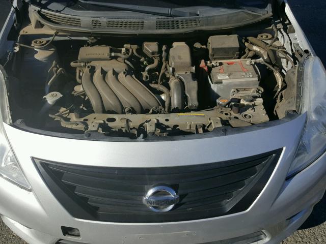 3N1CN7AP7CL925565 - 2012 NISSAN VERSA S SILVER photo 7