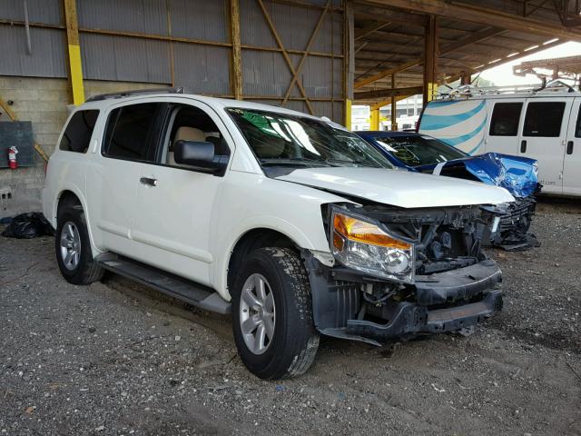 5N1BA0ND9DN605172 - 2013 NISSAN ARMADA SV WHITE photo 1