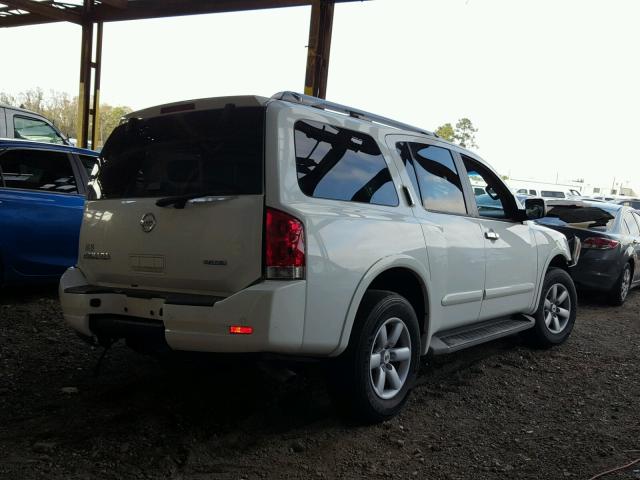 5N1BA0ND9DN605172 - 2013 NISSAN ARMADA SV WHITE photo 4