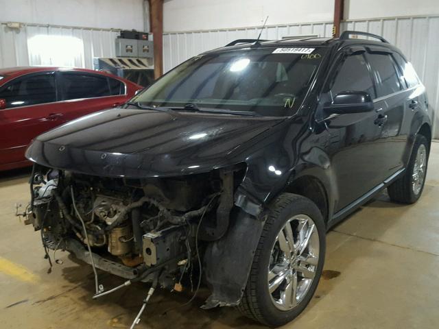 2FMDK4KC2DBA60100 - 2013 FORD EDGE LIMIT BLACK photo 2