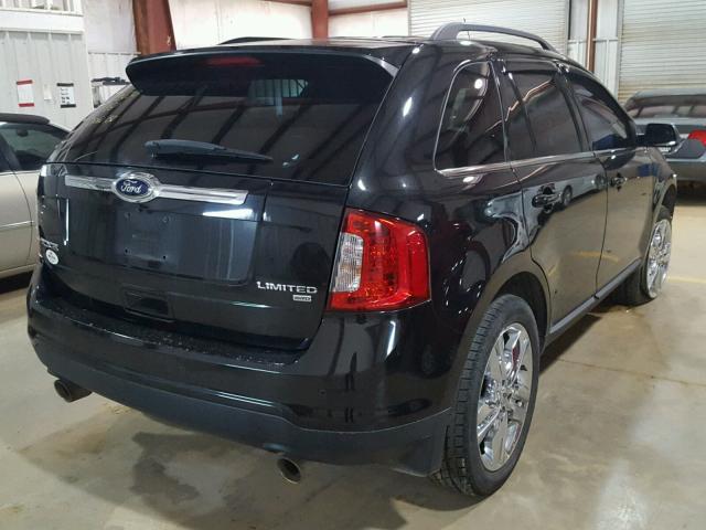 2FMDK4KC2DBA60100 - 2013 FORD EDGE LIMIT BLACK photo 4