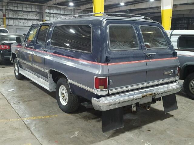 1GNEV16K4HF185577 - 1987 CHEVROLET SUBURBAN V TWO TONE photo 3