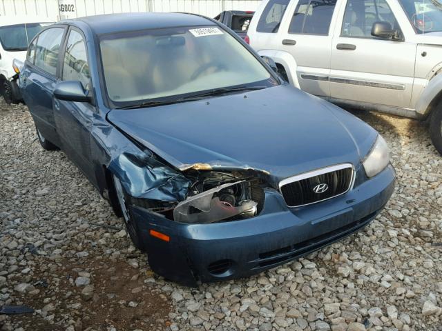 KMHDN45D92U259809 - 2002 HYUNDAI ELANTRA GL TEAL photo 1