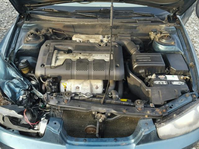 KMHDN45D92U259809 - 2002 HYUNDAI ELANTRA GL TEAL photo 7