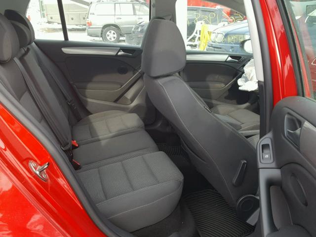 WVWDB7AJ1CW239179 - 2012 VOLKSWAGEN GOLF 红色 照片 6