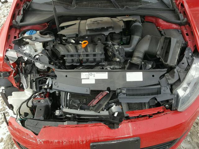 WVWDB7AJ1CW239179 - 2012 VOLKSWAGEN GOLF 红色 照片 7