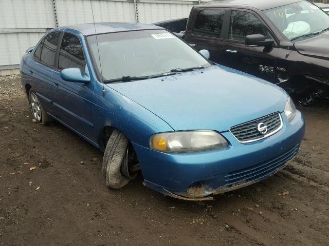 3N1CB51D23L787193 - 2003 NISSAN SENTRA XE BLUE photo 1