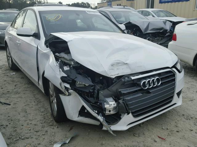 WAUAFAFL7EN025463 - 2014 AUDI A4 PREMIUM WHITE photo 1