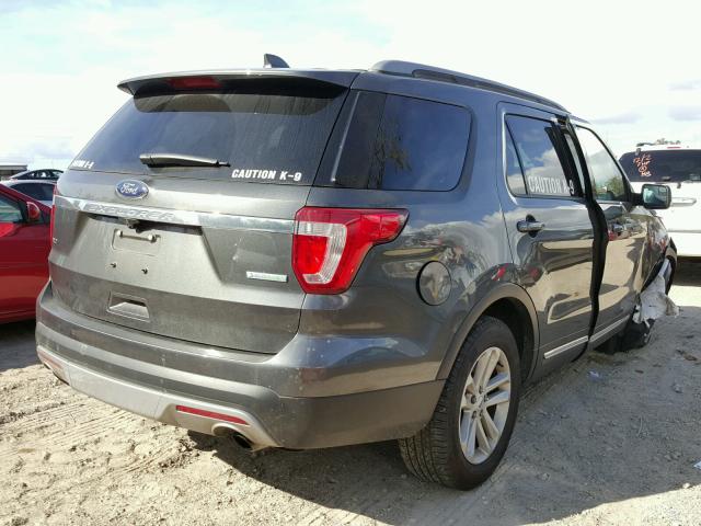 1FM5K7DH7GGC82725 - 2016 FORD EXPLORER X CHARCOAL photo 4