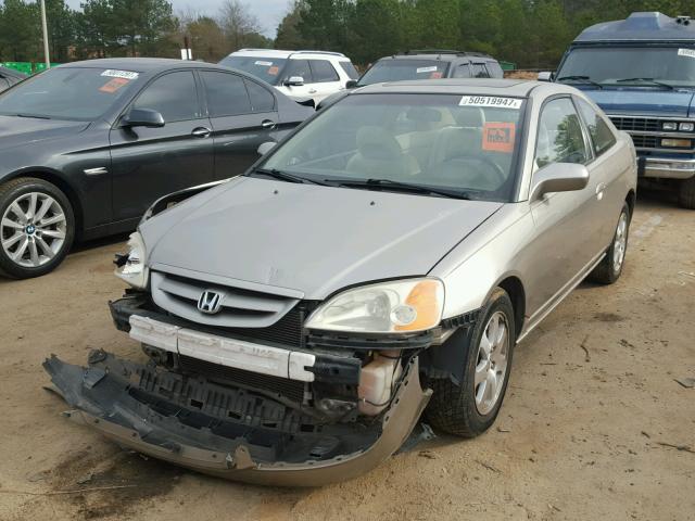 1HGEM22993L075303 - 2003 HONDA CIVIC EX BEIGE photo 2