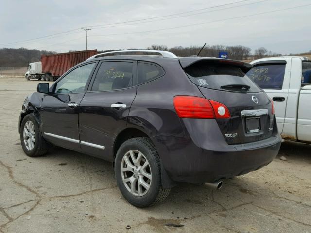 JN8AS5MV7BW286760 - 2011 NISSAN ROGUE S GRAY photo 3