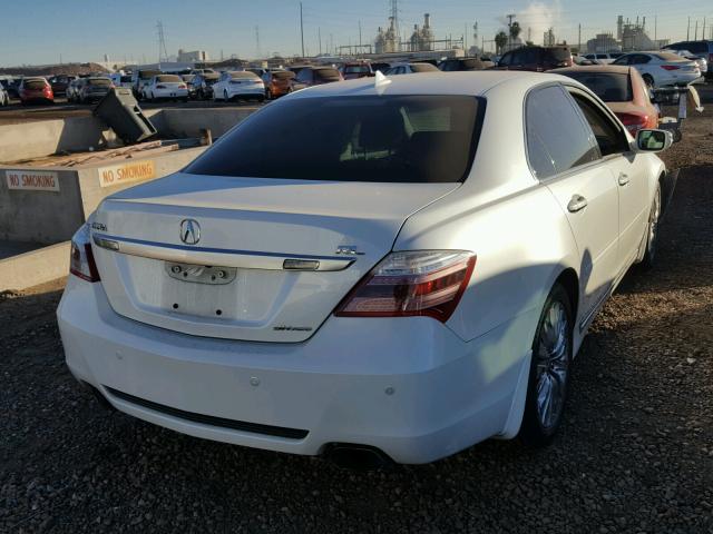 JH4KB2F66BC000367 - 2011 ACURA RL WHITE photo 4