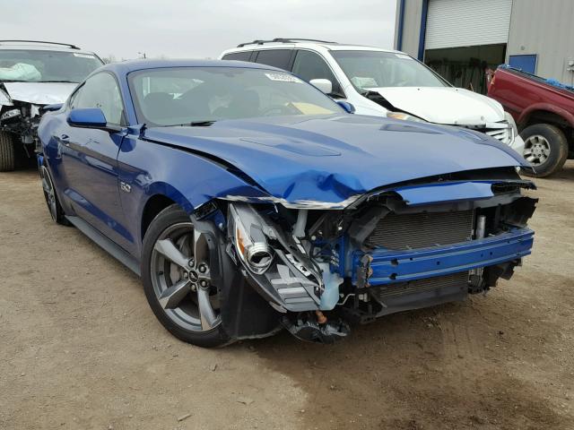 1FA6P8CF2H5279749 - 2017 FORD MUSTANG GT BLUE photo 1