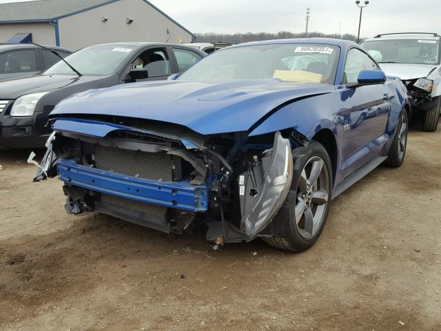 1FA6P8CF2H5279749 - 2017 FORD MUSTANG GT BLUE photo 2