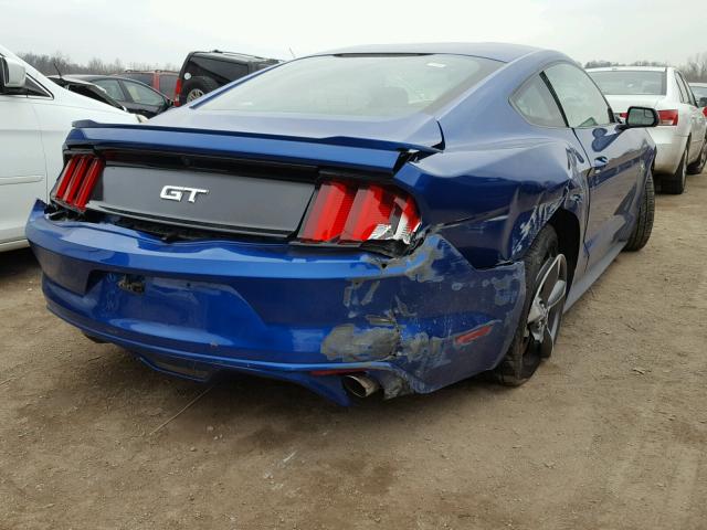 1FA6P8CF2H5279749 - 2017 FORD MUSTANG GT BLUE photo 4