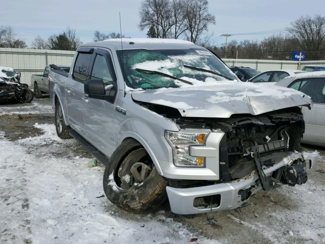 1FTEW1CP9GFB35102 - 2016 FORD F150 SUPER SILVER photo 1