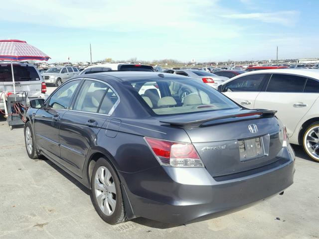 JHMCP26808C007542 - 2008 HONDA ACCORD EXL GRAY photo 3