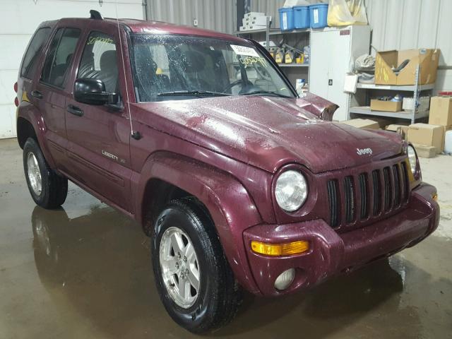 1J4GL58K52W261918 - 2002 JEEP LIBERTY LI BURGUNDY photo 1