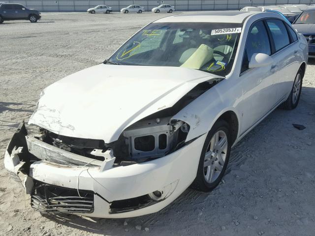 2G1WC583189271625 - 2008 CHEVROLET IMPALA LT WHITE photo 2