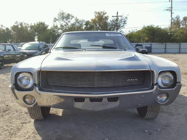 A8M397T285668 - 1968 AMERICAN MOTORS AMX SILVER photo 9