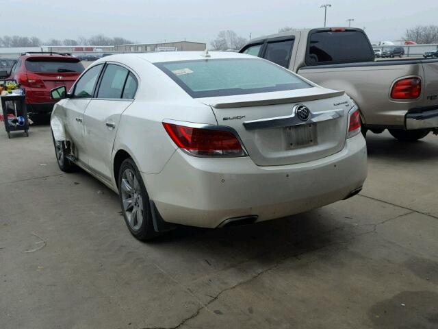 1G4GE5ED1BF279883 - 2011 BUICK LACROSSE C WHITE photo 3