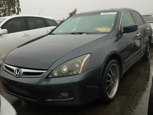 1HGCM56466A168108 - 2006 HONDA ACCORD LX BLUE photo 2