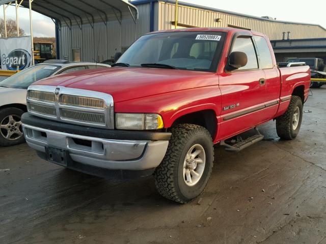 3B7HC13Y5XG168370 - 1999 DODGE RAM 1500 RED photo 2