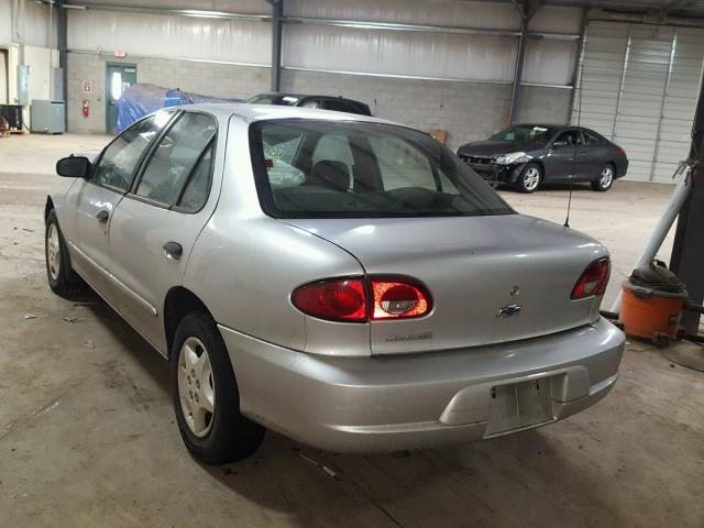 1G1JC524327166542 - 2002 CHEVROLET CAVALIER B SILVER photo 3